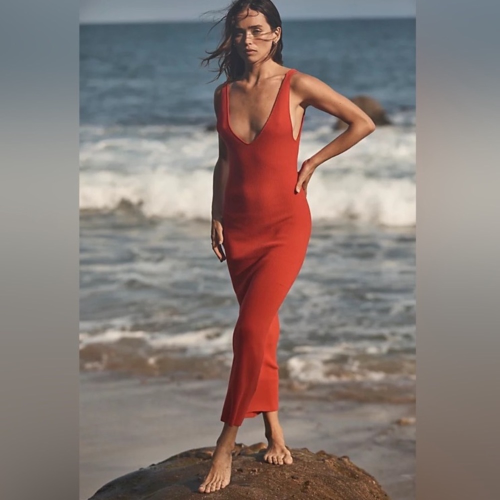 Free People Beach Daniela Midi Sweater Dress XS